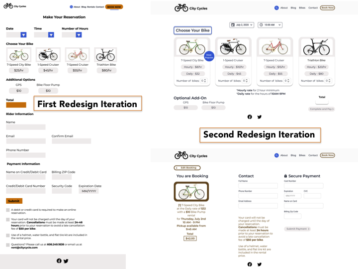 First Iteration vs Second Iteration