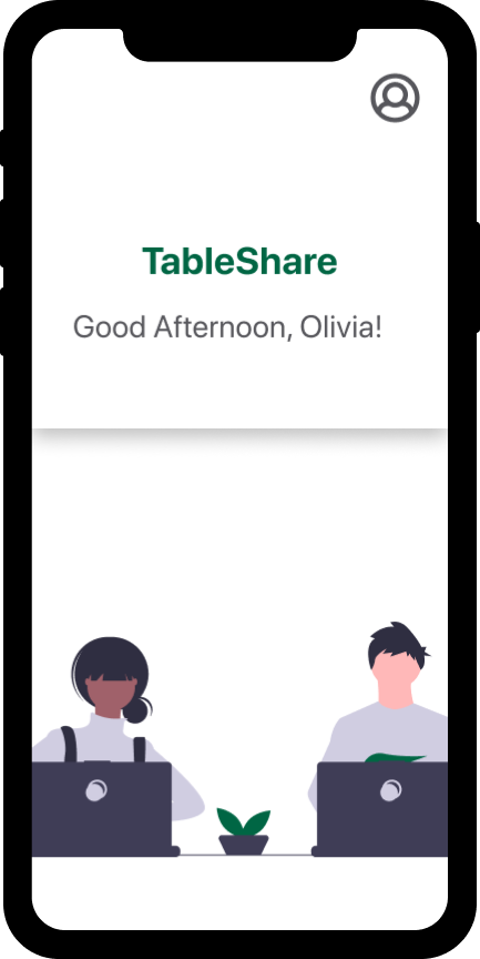 TableShare Landing Homepage